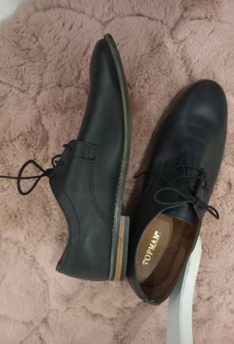 Męskie skórzane buty m-ki Topman r. 44/45