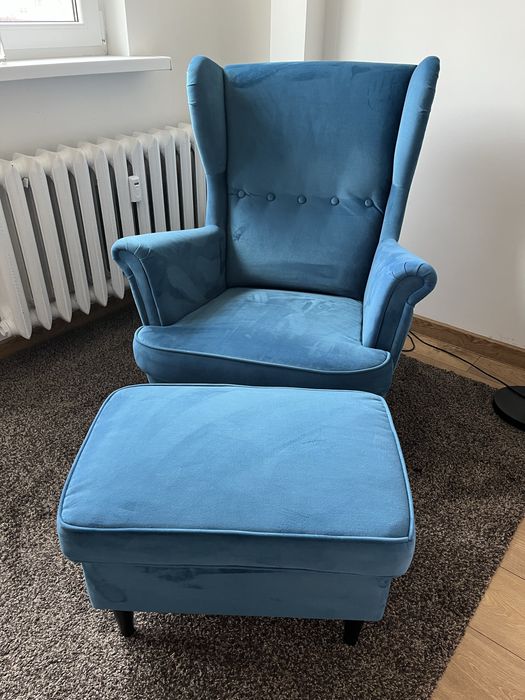 Strandmon IKEA fotel podnóżek