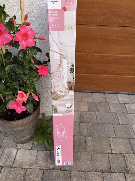 Fotel hamak wiszący Lidl LIVARNO home, w stylu boho