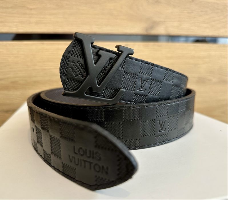 Pasek Męski Louis Vuitton – Czarny Damier Infini / Graphite  Premium