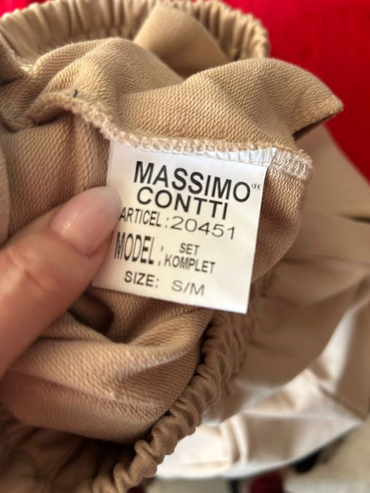 Beżowy komplet Massimo Contti rozmiar S/M