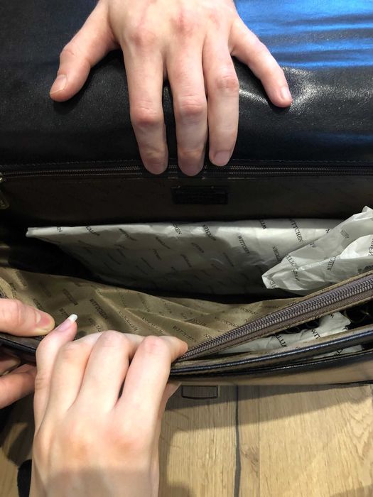 Wittchen - teczka skórzana z trójkątną klapą | kolekcja Arizona