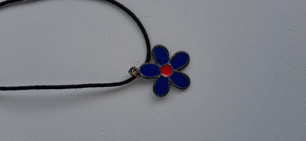 naszyjnik kwiatek lata 90