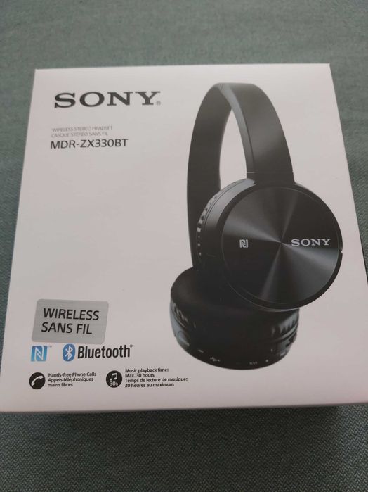 Auscultadores sem fios Sony MDR-ZX330BT em preto