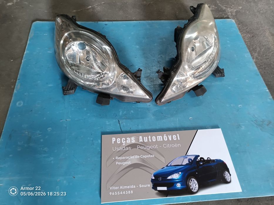 Farol ou óptica Peugeot 107