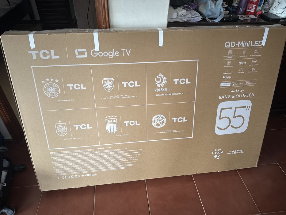 Televisao Smart TV TCL 55C7K QLED Mini-LED 55" UHD 4K Google TV - 140cm