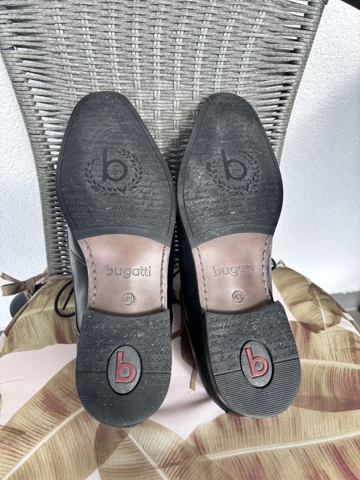 Czarne męskie buty Bugatti