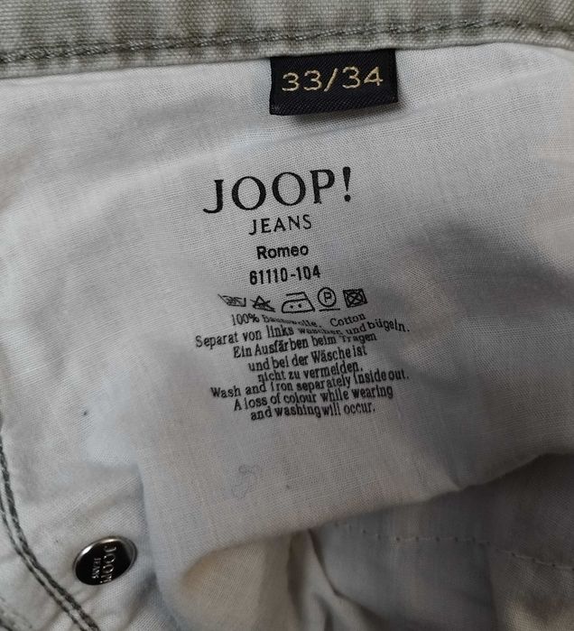 Joop! Romeo 33/34 szare cienkie jeansy straight fit L