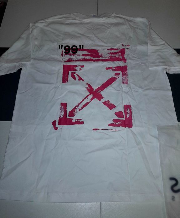 T shirt off write estampagem