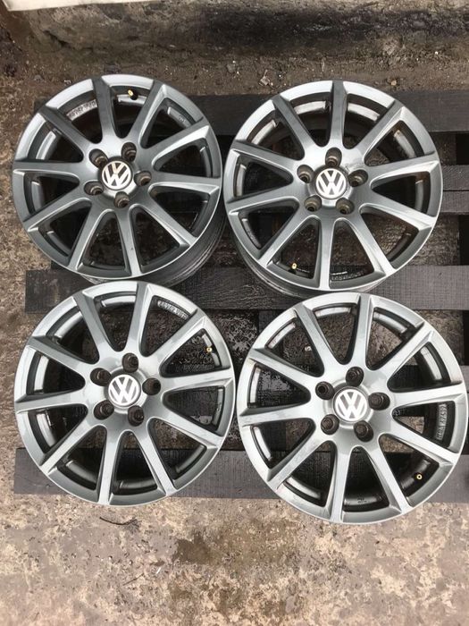 Диски Volkswagen 5:112r16 комплект титани оригінал склад б/у: 3 500 грн ...