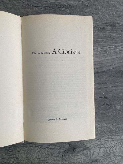 Livro "A Ciociara - Alberto Moravia"
