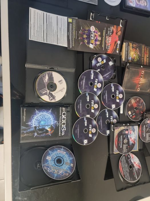 Zestaw Gier, fifa 18 wiedzmin diablo hitman 2 Wrc tekken brydż