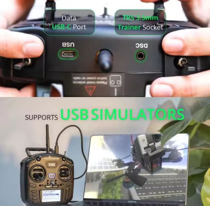 Пульт Radiomaster TX12 ELRS 2.4 M2, апаратура для дрона