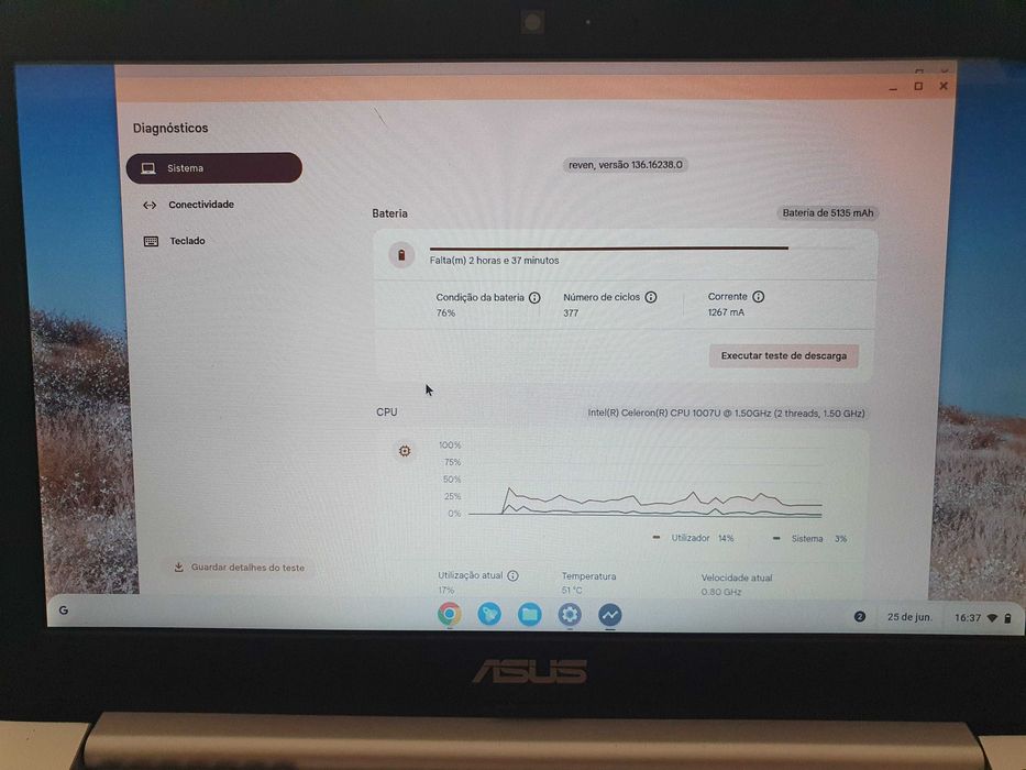Computador portátil ASUS X201E 100% funcional