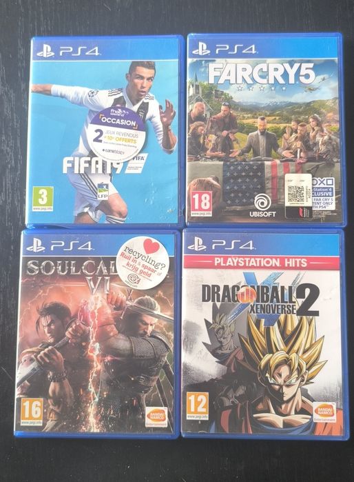 Conjunto de 4 jogos PlayStation 4