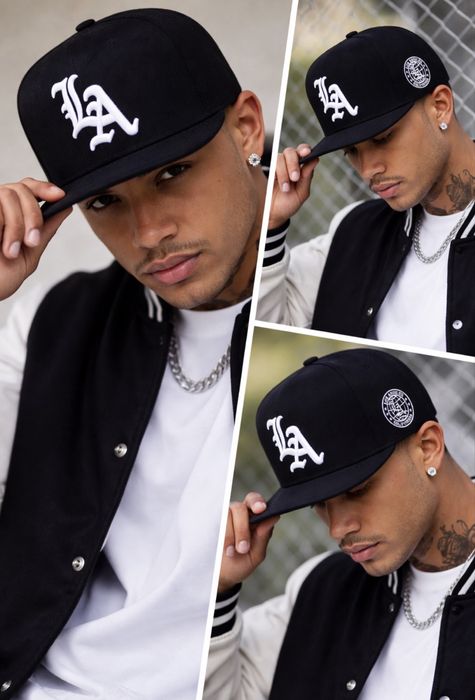 Кепка LA (Los Angeles) чорна | Snapback | Нова