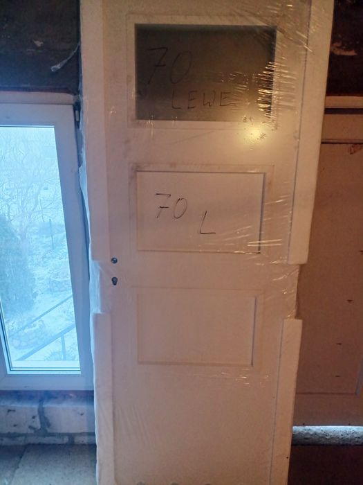 Drzwi 70 lewe białe