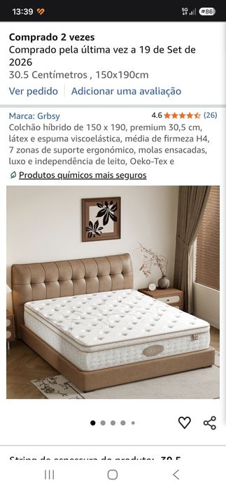 Colchao rigorosamente novo