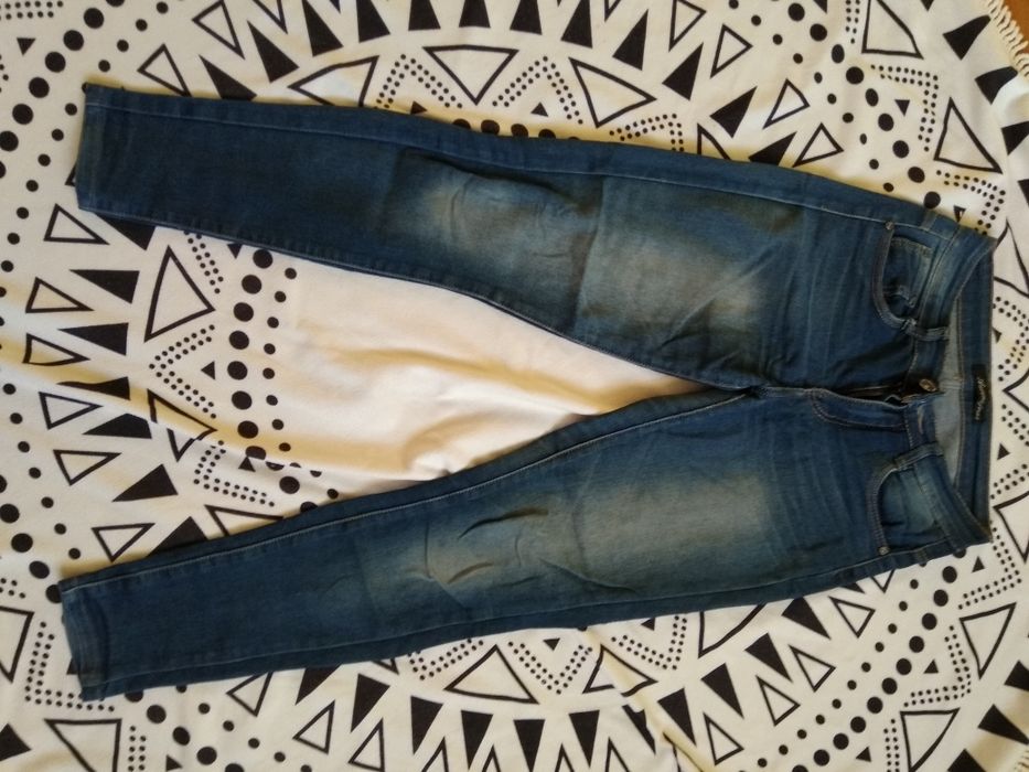 Spodnie jeansowe jeansy granatowe r. S 36 Aureus jeans