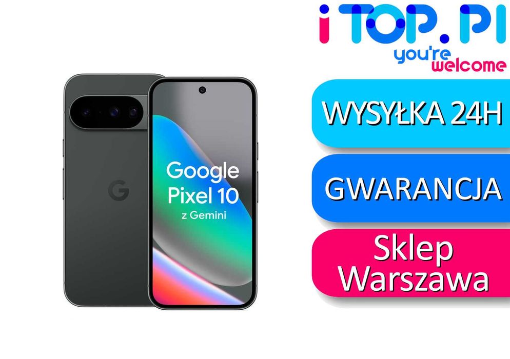 Google Pixel 10 128gb eSim Czarny Obsidian - Sklep iTop - Pasaż Muranów lokal 32 - Warszawa