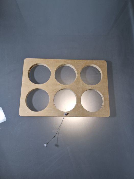 Ikea Drewniany Stojak na Wino 6 Butelek