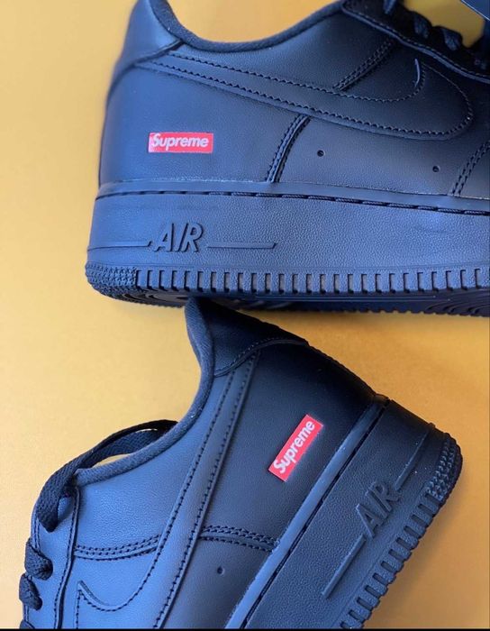 Nike AirForce 1 Low Supreme Czarne 42