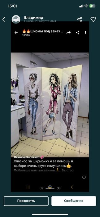 Ширма перегородка