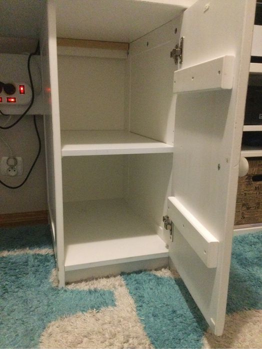 Biurko drewniane białe Pinio 120x60