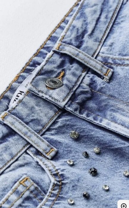 Джинси зі стразам zara