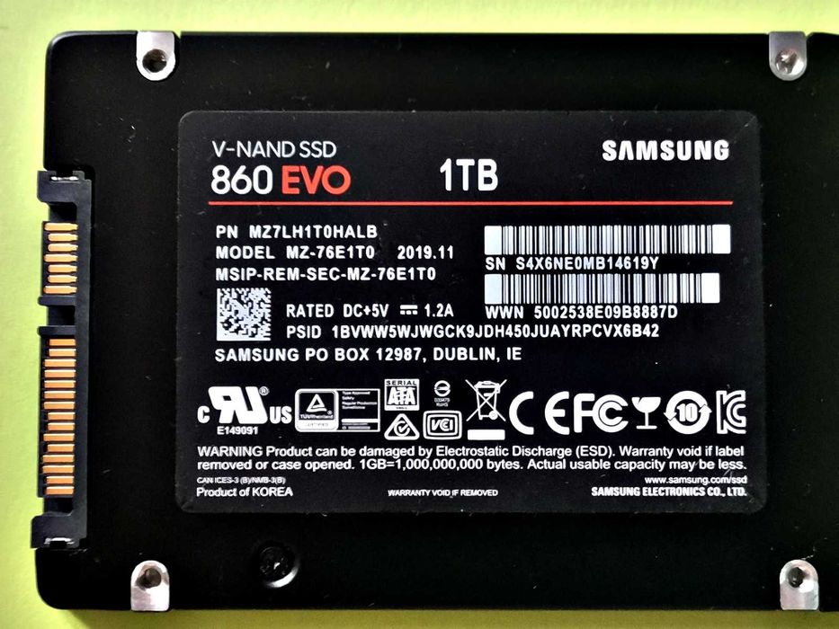 SSD 1TB Samsung 860 EvO