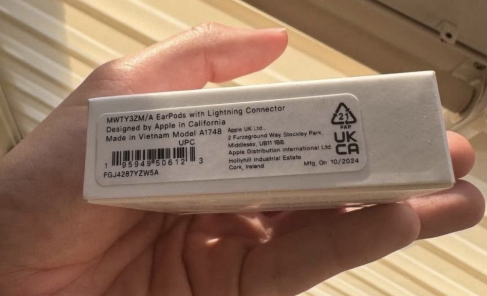Наушники earpods lightning apple iphone аирподс