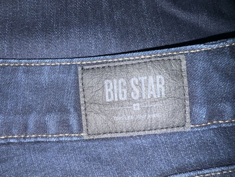 Granatowe jeansy, Big Star, rozmiar M/L