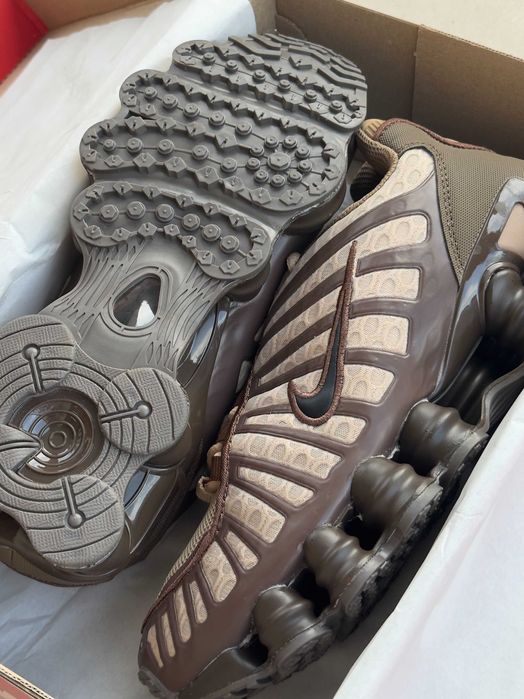 Мужские кроссовки Nike Shox Tl Khaki Ironstone Off Noir . 41-45