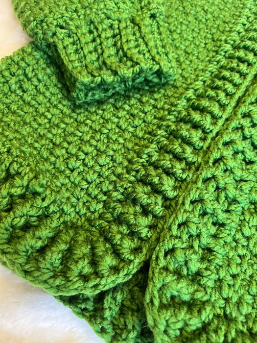 Kardigan ręcznie dziergany