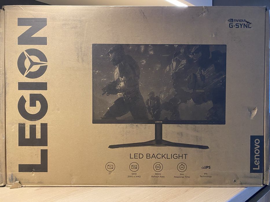 НОВИЙ Ігровий монітор Lenovo Legion Y27q-20 27" QHD IPS 165Hz, 1ms