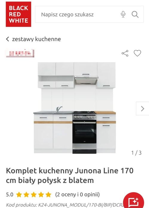 Zestaw mebki kuchennych  BRW -stan bdb