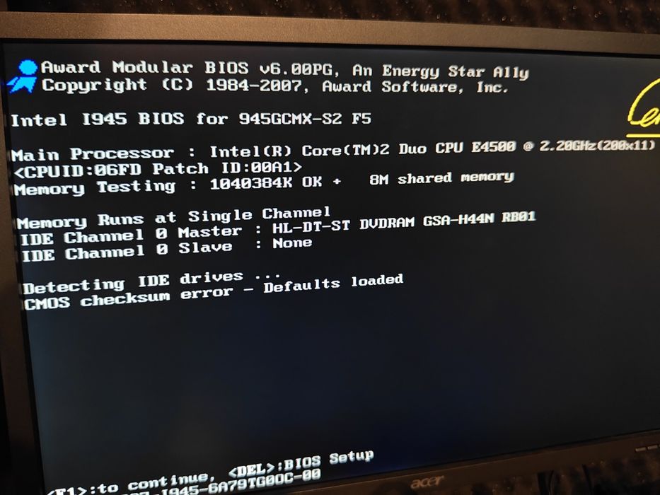 Sprawny Komputer Actina C2D E4500 2x2.2 GHz 1GB RAM, bez dysku