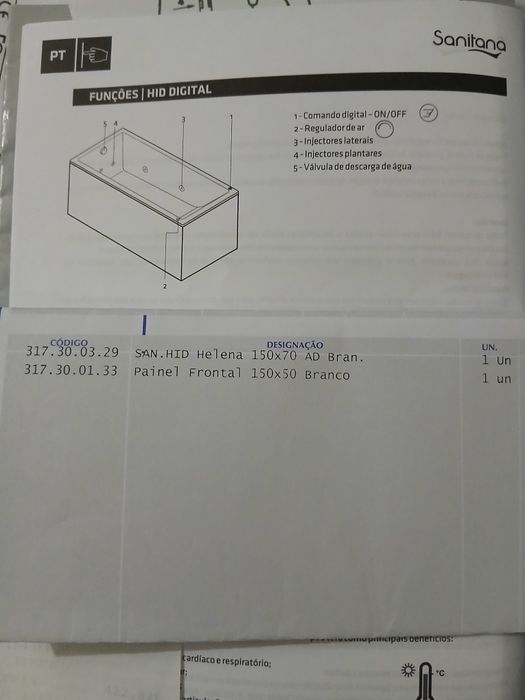 Banheira com hidromassagem + abrigo .