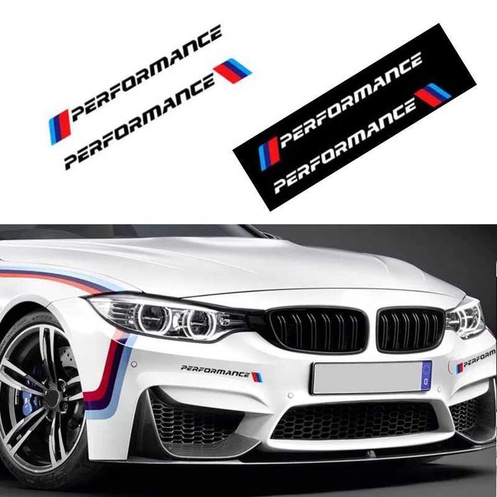 Наклейки на бампер BMW Performance E39 E53 E60 E70 E90 F10 F15 F20 БМВ