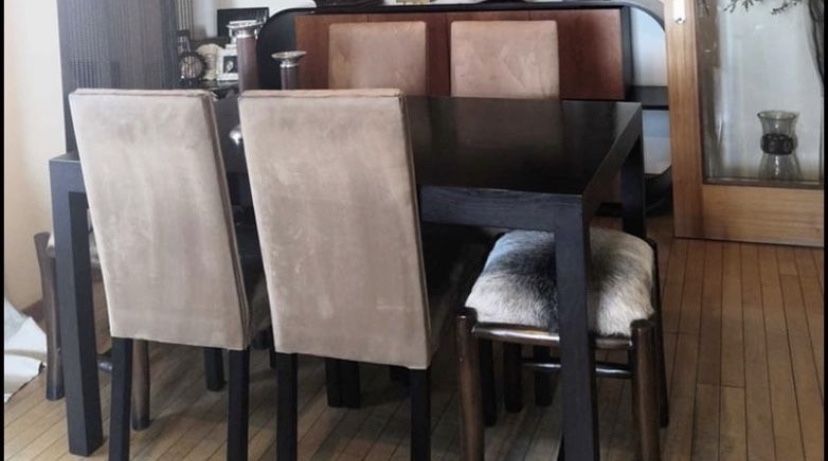 Solid Wood Dining Table and Chairs64551206889857120