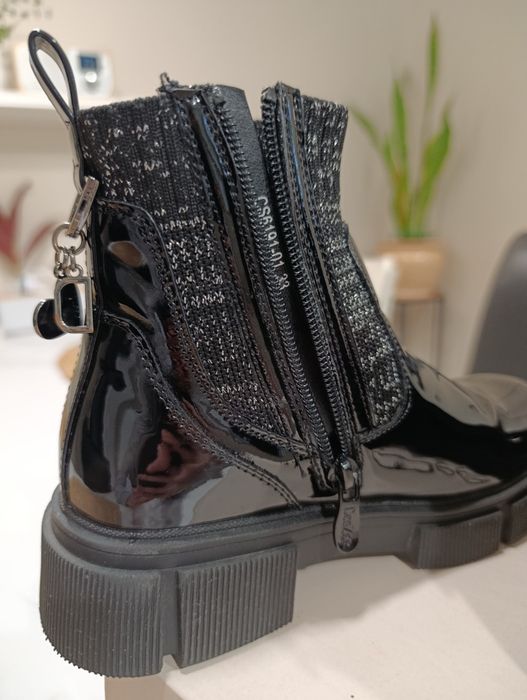 Buty ocieplane DeeZee 33 czarne botki
