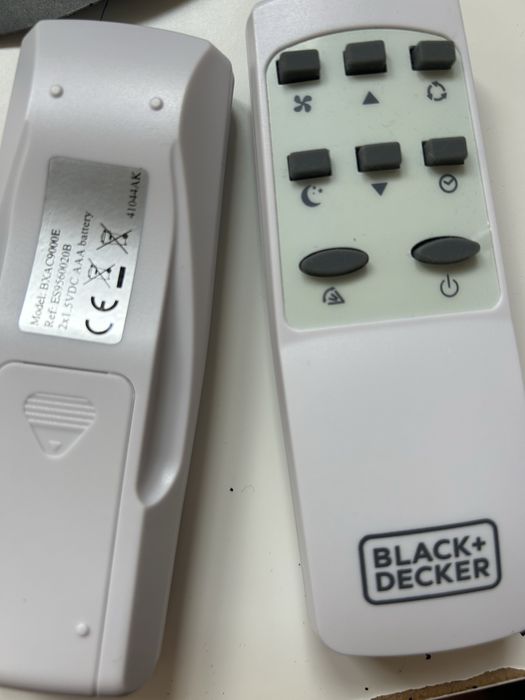 2 comandos ar condicionado black and decker