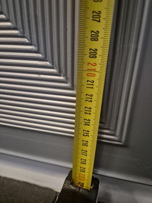 Duże lustro w klasycznej srebrnej ramie  220cm x 120cm