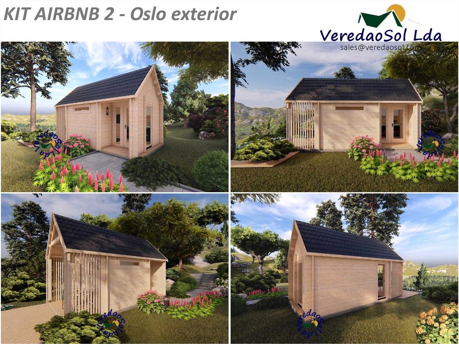 Casa madeira AIRBNB 2 44mm Economy - Ideal para turismo & descansar