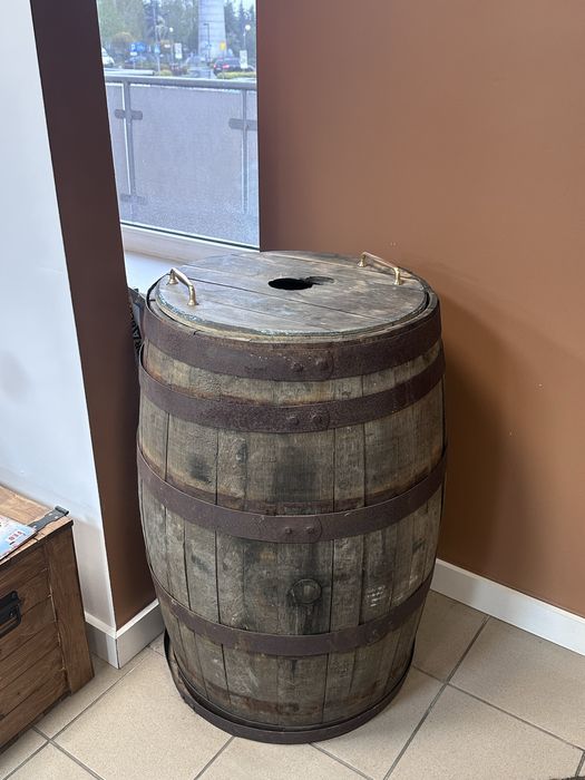 Beczka ozdobna  prawdziwe drewno