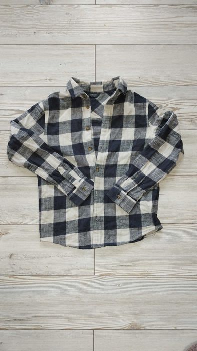 Koszula chłopięca w kratę rozm. 152
