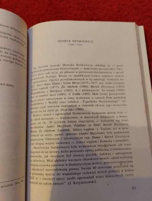 Arcydzieła nowelistyki pozytywizmu Język polski vademecum