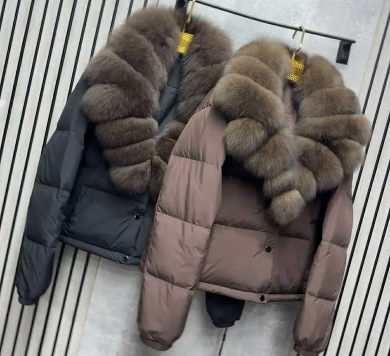 Kurtka zimowa damska lis