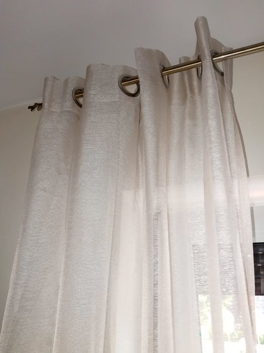 Zasłony ecru 195/135