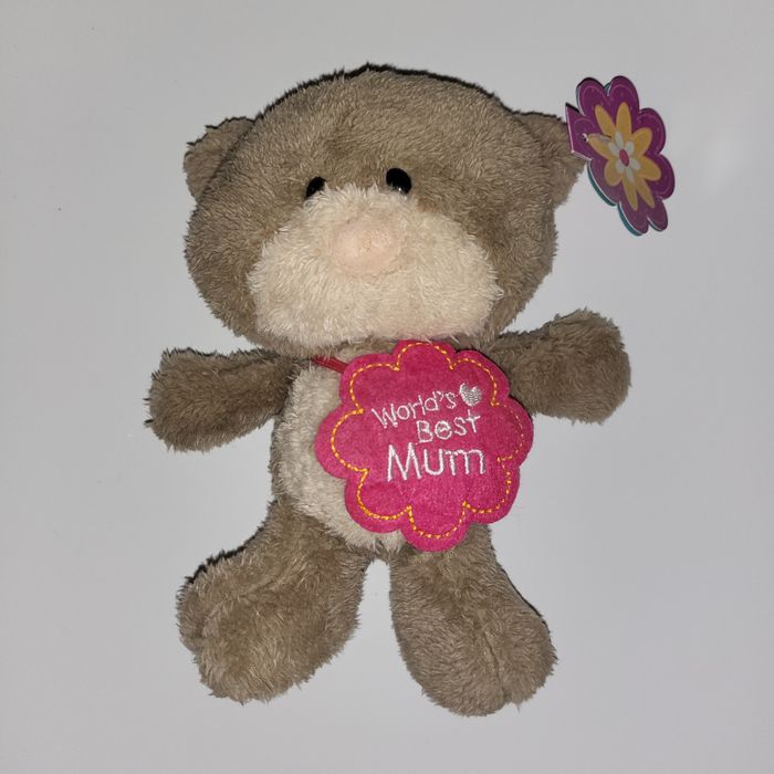 Pluszowa maskotka Miś Hugs World's Best Mum, 18cm